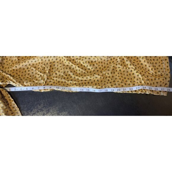 Innovation Sport Yellow Patterned Elastic Drawstring Loose Fitting Pocketed Pant - Picture 10 of 11